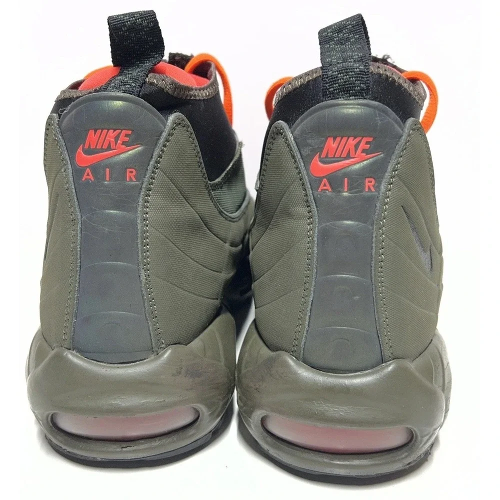 Nike Air Max 95 Sneaker Boot Dark Loden Cargo Khaki Crimson 806809-300 Men's 13